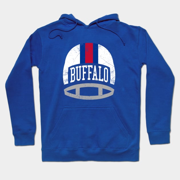 Buffalo Retro Helmet - Blue Hoodie by KFig21